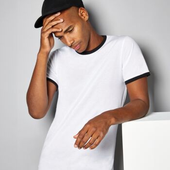 Kustom Kit Fashion Fit Ringer T-Shirt Thumbnail