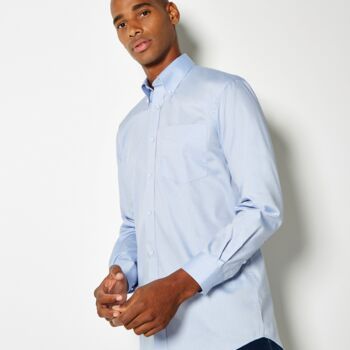 Kustom Kit Premium Long Sleeve Classic Fit Oxford Shirt Thumbnail