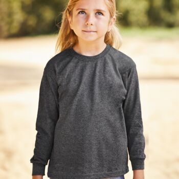 Fruit of the Loom Kids Long Sleeve Value T-Shirt Thumbnail