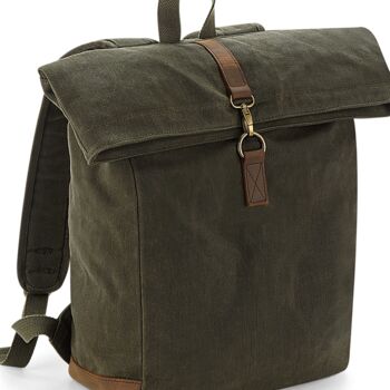 Quadra Heritage Waxed Canvas Backpack Thumbnail