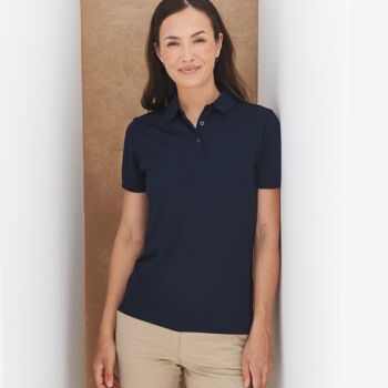 Women’s recycled polyester polo shirt Thumbnail