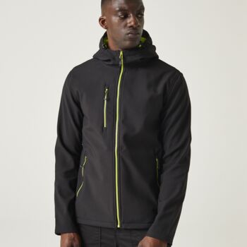 Regatta Navigate Two Layer Hooded Soft Shell Jacket Thumbnail