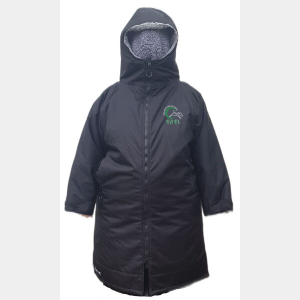 DARLEAGUE front white embroidery - Agilitywear Long Sleeve Sports Robe Thumbnail