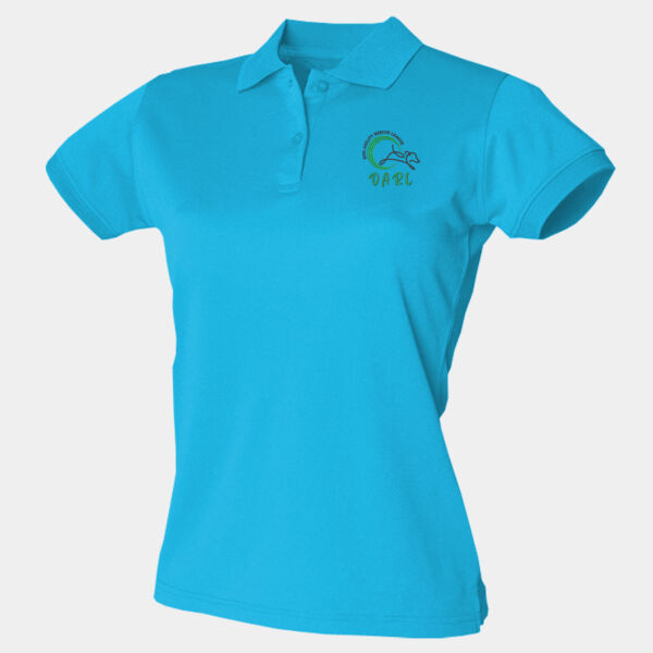 DARLEAGUE white embroidery - Women's Coolplus® Polo - Women's Coolplus® Polo Thumbnail